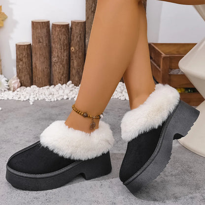 Cozy Fur-Lined Winter Platform Boots