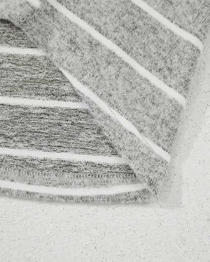 Stripe Dolman Sleeve Drop Shoulder Top