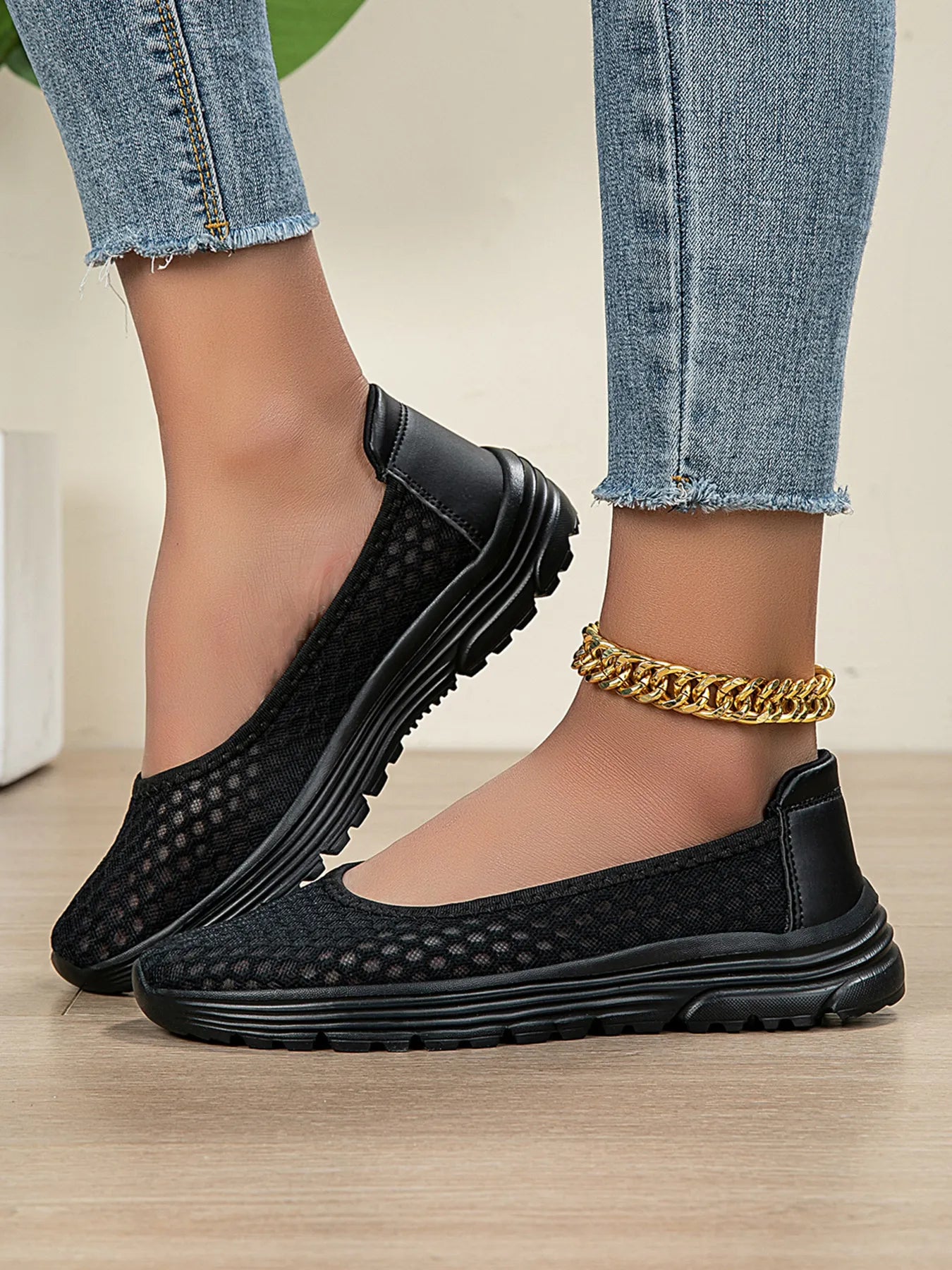 Breathable Mesh Slip-Ons 