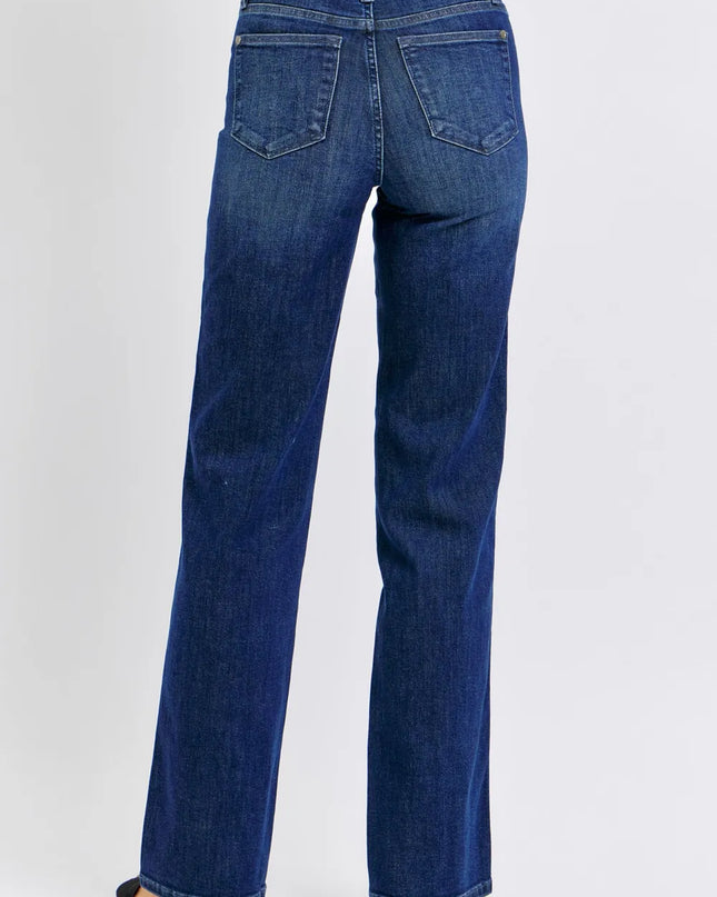 Judy Blue Full Size Tummy Control Straight Jeans Plus Size