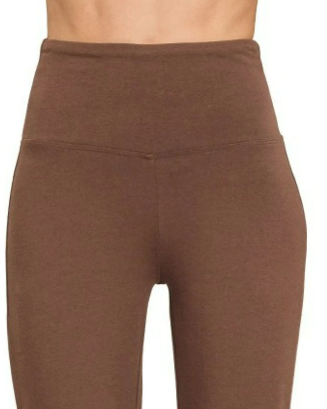 Zenana Wide Waistband Yoga Flare Pants