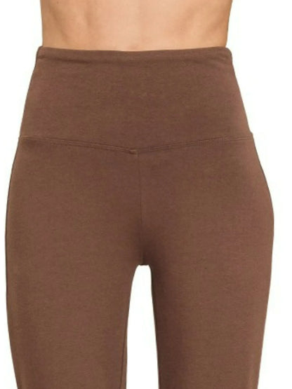 Zenana Wide Waistband Yoga Flare Pants
