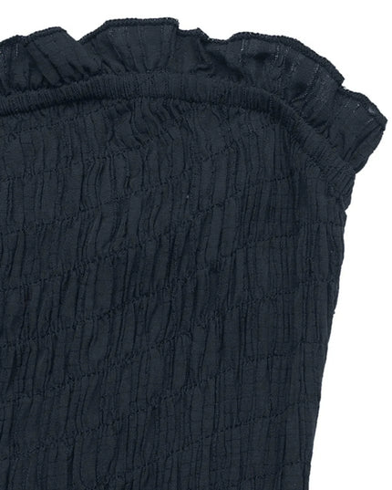 Smocked Tube Wide Leg Jumpsuit