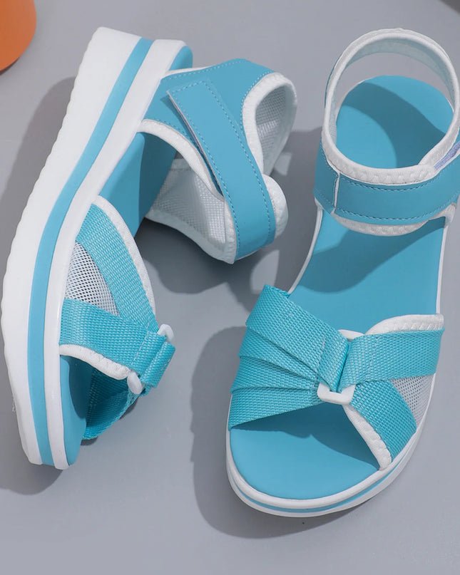 Platform Wedge Sandals with Ankle Strap 