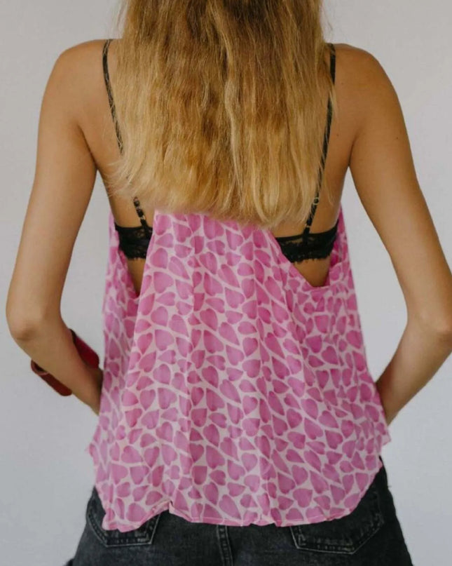 Printed Scoop Neck Tank 