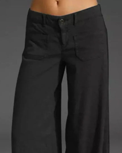 Full Size Wide Leg Pants with Pockets Plus Size