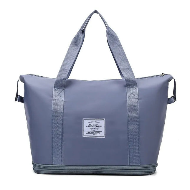 Oxford Cloth Travel Bag Dusty Blue One Size