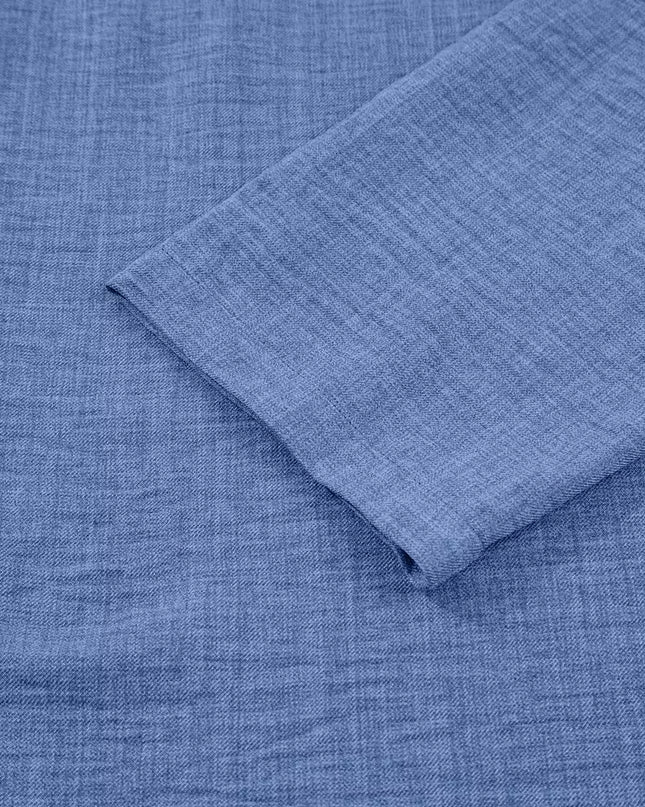 Casual Roll-Up Sleeve Notched Blouse