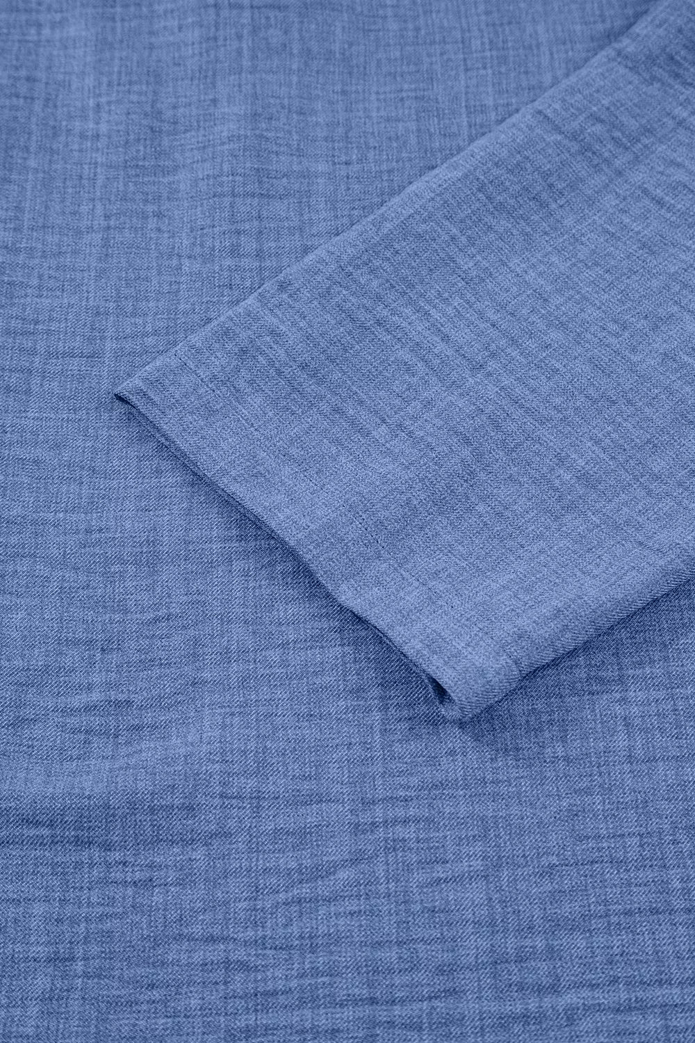 Casual Roll-Up Sleeve Notched Blouse