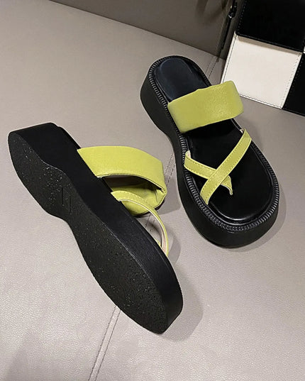 Multi-Strap Platform Sandals 