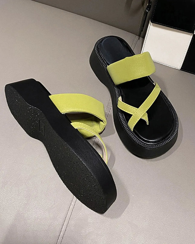 Multi-Strap Platform Sandals 