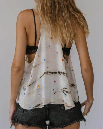 Printed Scoop Neck Tank 