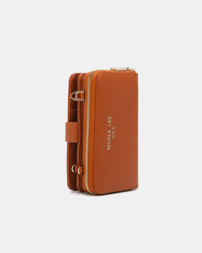 Nicole Lee USA 2 Piece Phone Case Crossbody Wallet 