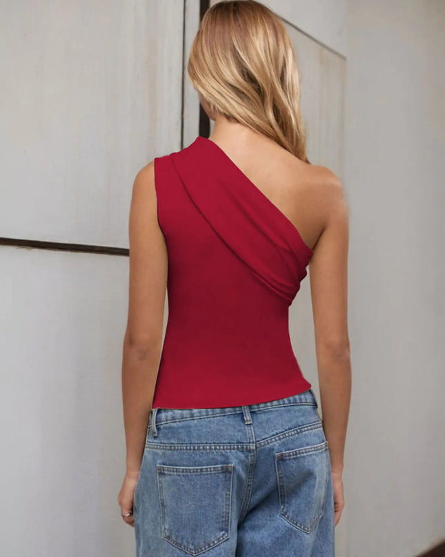 One-Shoulder Tank Top 