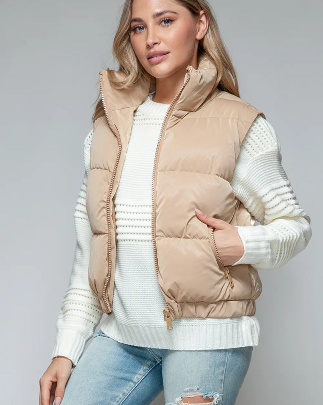 Snobbish Fine Fur Lining Quilted Vest