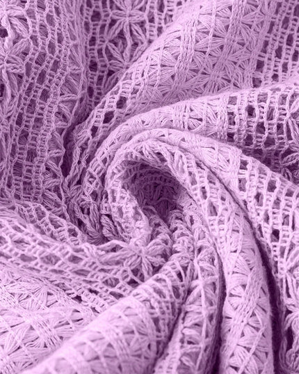 Crochet Notched Button-Front Shirt