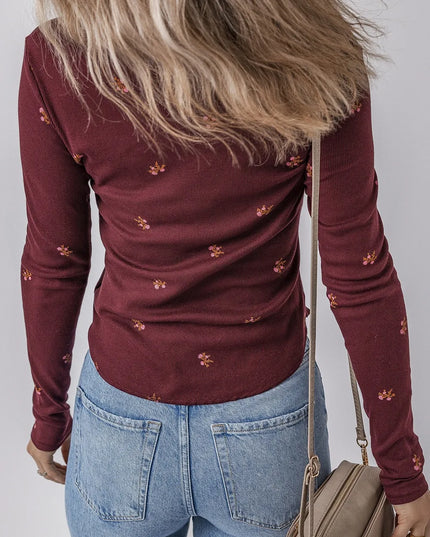 Floral Long Sleeve T-Shirt