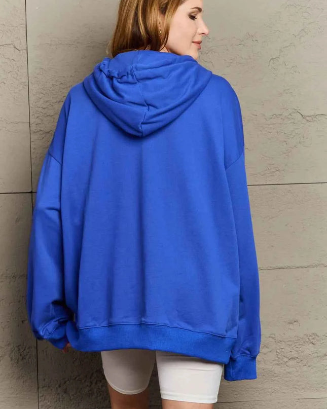 Full Size Drawstring Long Sleeve Hoodie