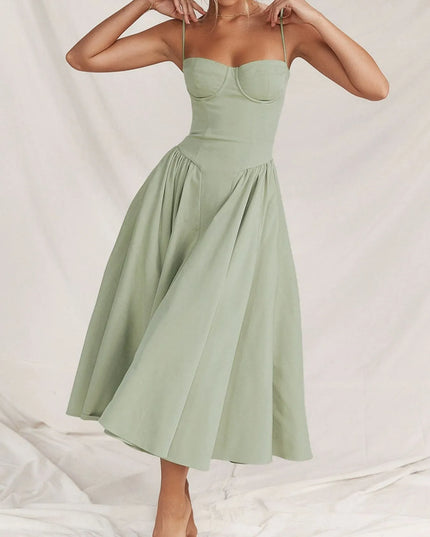 Ruched Sweetheart Neck Cami Dress