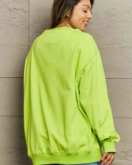 Full Size Round Neck Long Sleeve Sweatshirt