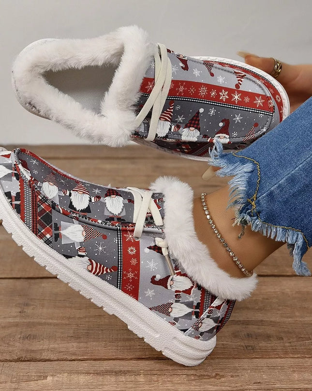 Christmas Round Toe Loafers
