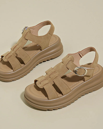 Platform Sandals with Ankle Strap 