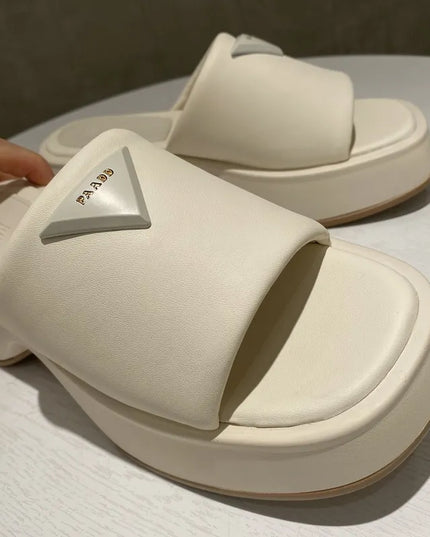 PU Leather Platform Sandals 