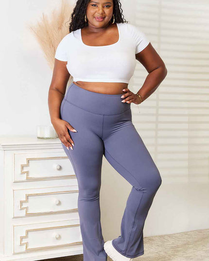 Millennia Basic Bae Wide Waistband Bootcut Sports Pants