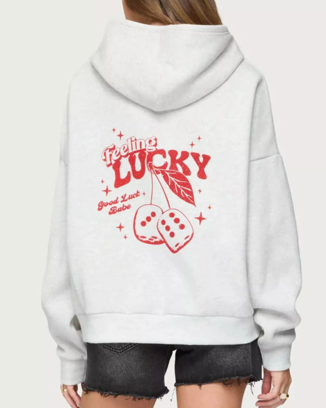 Drop Shoulder Graphic Hoodie with Kangaroo Pocket