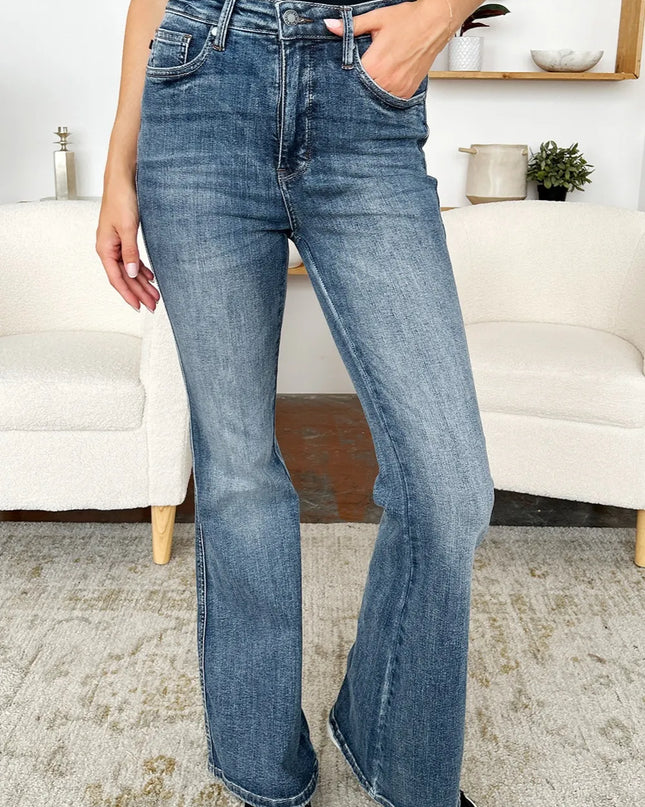 Judy Blue Full Size High Waist Tummy Control Flare Jeans
