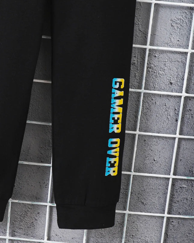 Kids Graphic Round Neck Long Sleeve Top and Pants Set