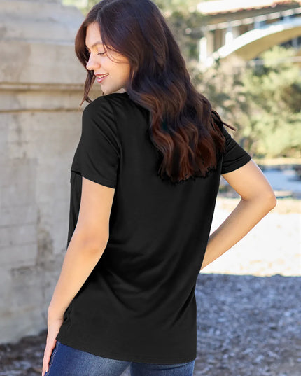 Basic Bae Bamboo Full Size V-Neck Short Sleeve T-Shirt