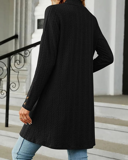 Open Front Long Sleeve Cardigan