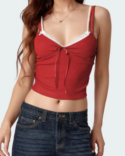 Lace Detail V-Neck Cami 