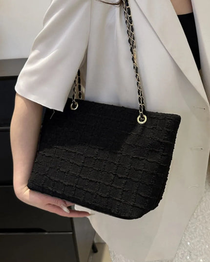 Polyester Texture Chain Tote bag 