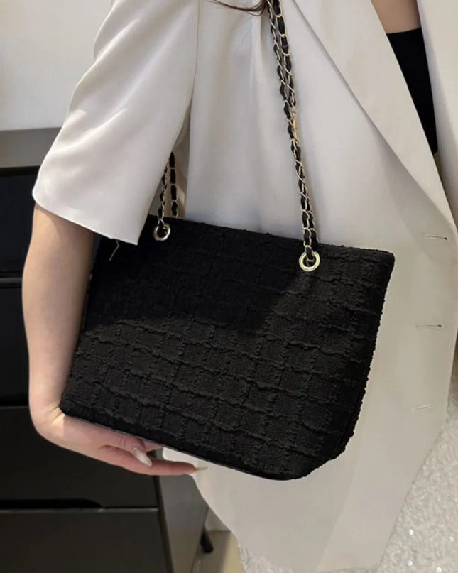 Polyester Texture Chain Tote bag 