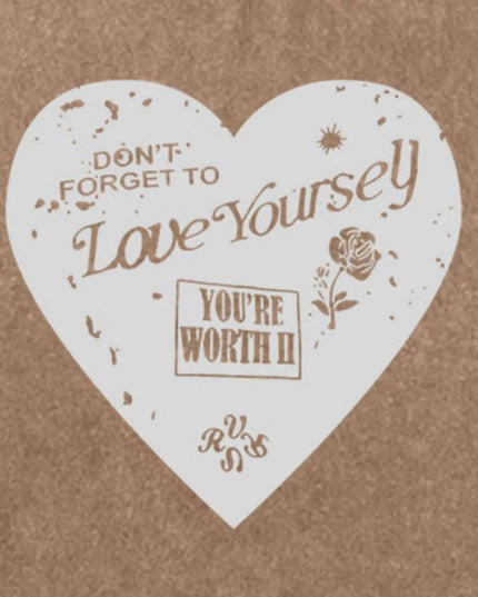 Heart Round Neck Short Sleeve T-Shirt 