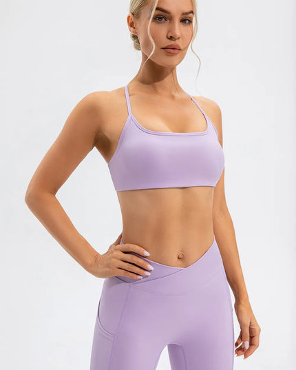 Crisscross Spaghetti Strap Active Cami 