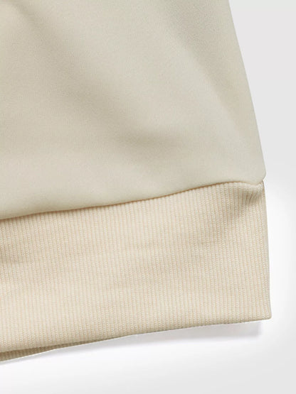 Bow Round Neck Dropped Shoulder Sweatshirt