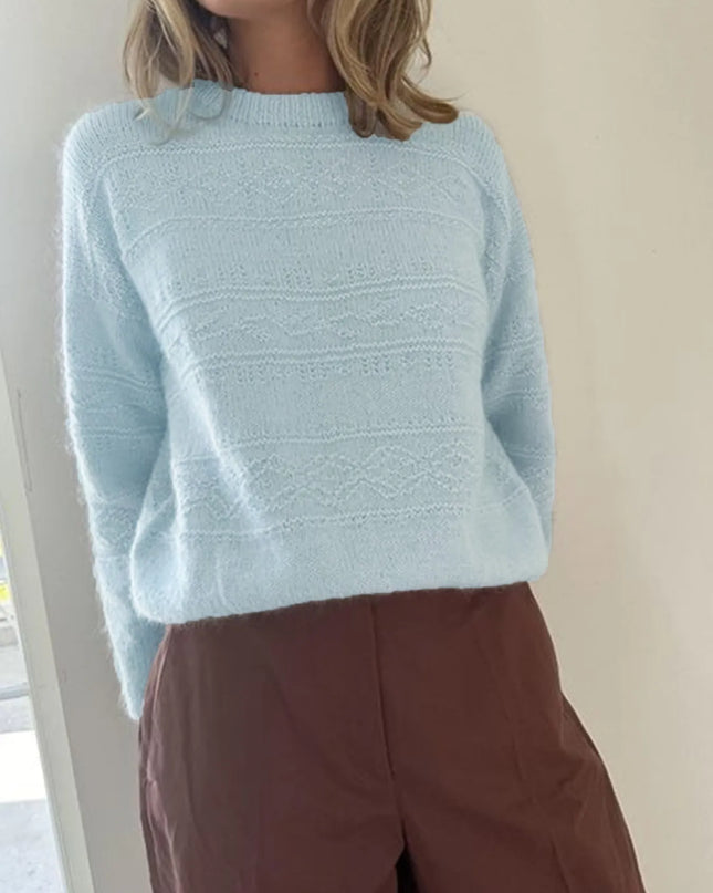Round Neck Long Sleeve Sweater