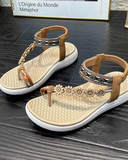 Flower Ankle Strap Sandals