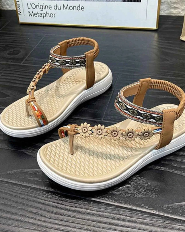 Flower Ankle Strap Sandals
