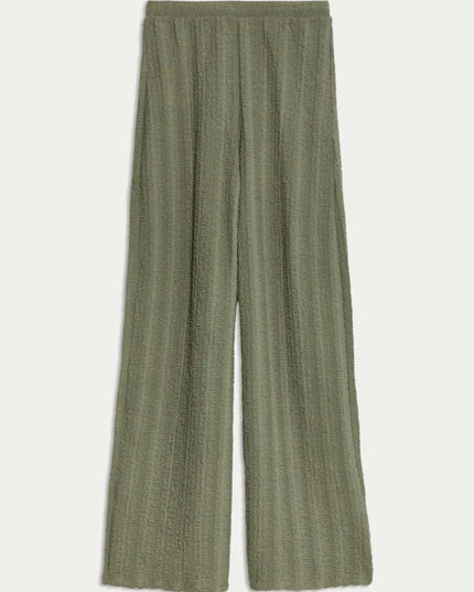 Round Neck Cap Sleeve Top and Pants Set