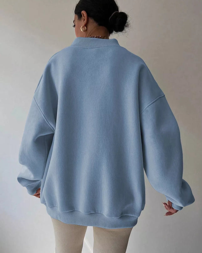 Dropped Shoulder Long Sleeve Oversized Sweatshirt