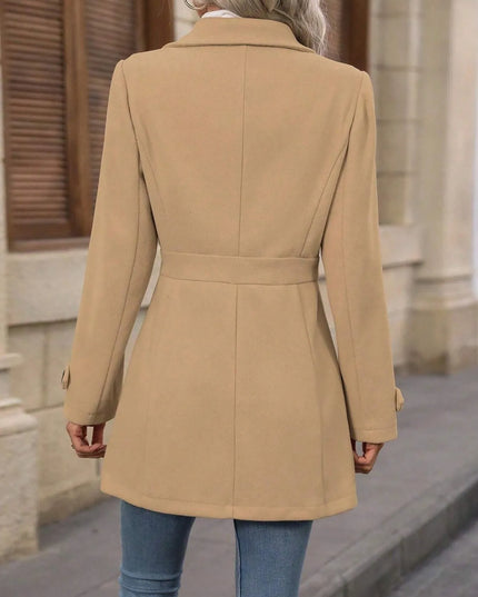 Button Up Long Sleeve Coat