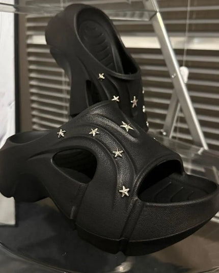 Star Studded Platform Comfort Sandals