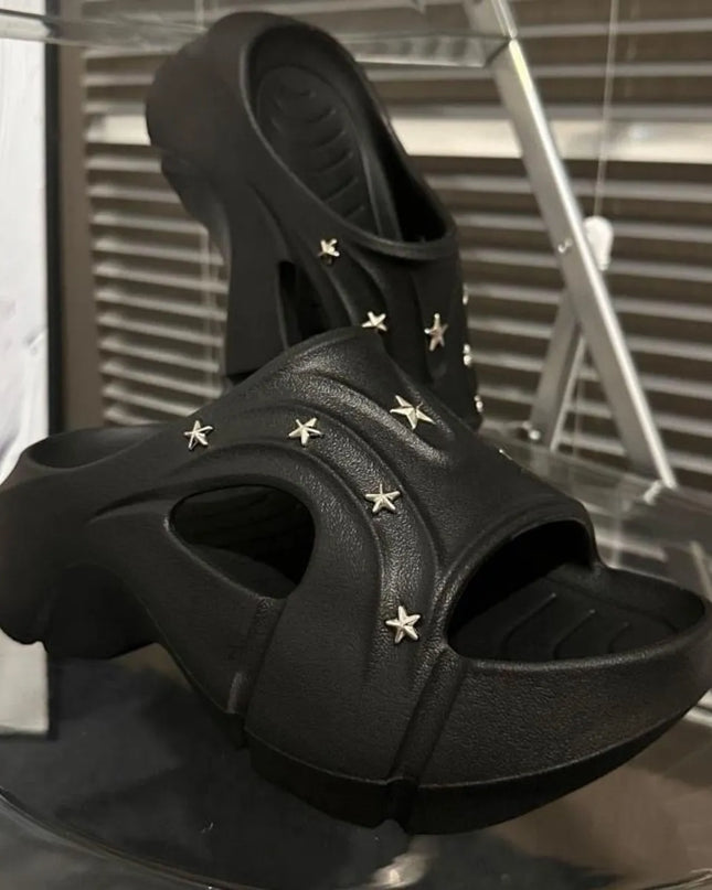Star Studded Platform Comfort Sandals
