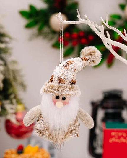 Santa Snowman Reindeer Hanging Ornament Style A One Size