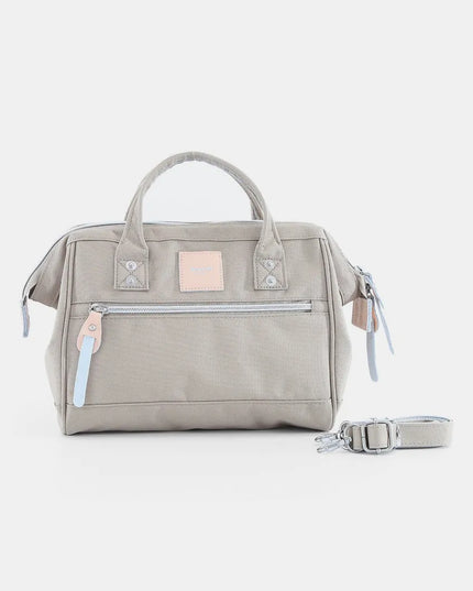 Himawari Waterproof Canvas Removable Strap Handbag Khaki One Size