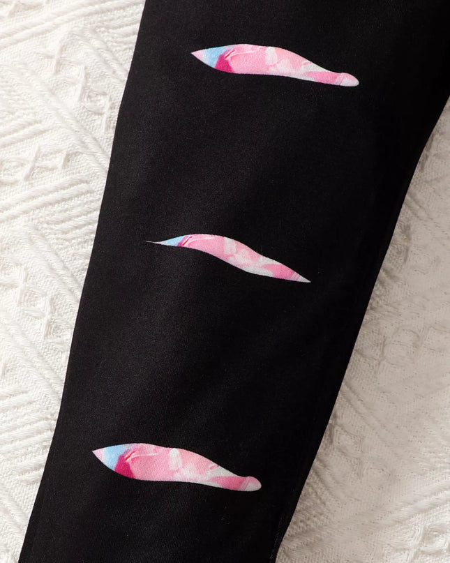 Children's Tie-Dye Graphic Hoodie & Pants Set